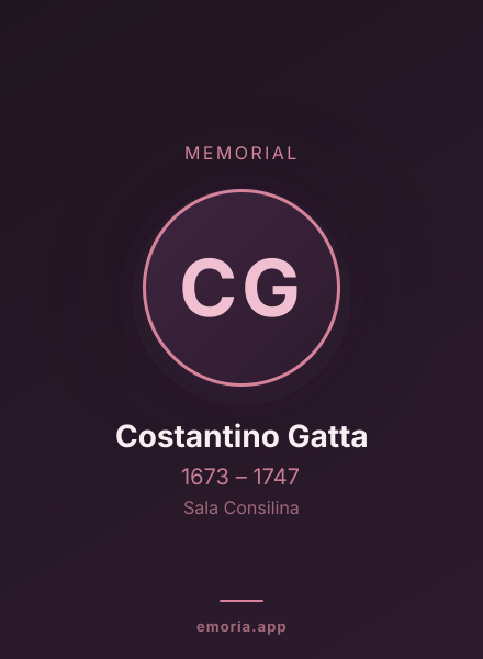 Memorial portrait of Costantino Gatta