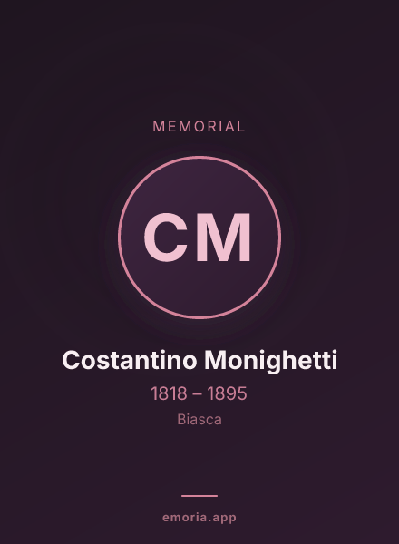 Memorial portrait of Costantino Monighetti