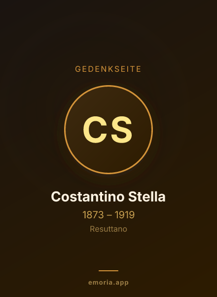 Gedenkportrait von Costantino Stella