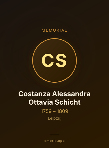Memorial portrait of Costanza Alessandra Ottavia Schicht