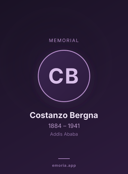 Memorial portrait of Costanzo Bergna