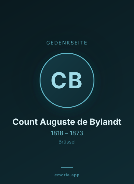 Gedenkportrait von Count Auguste de Bylandt