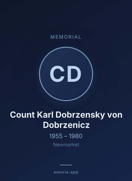 Memorial portrait of Count Karl Dobrzensky von Dobrzenicz