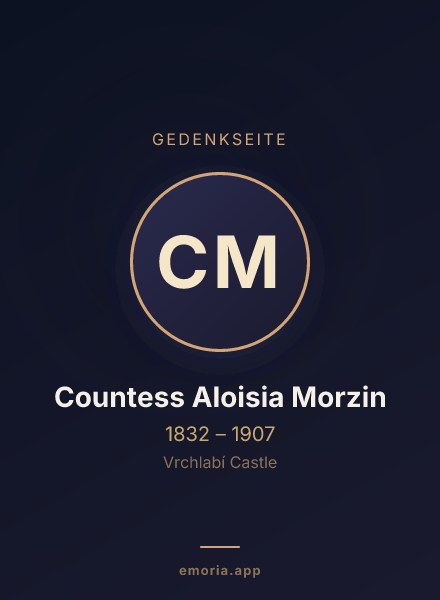Gedenkportrait von Countess Aloisia Morzin