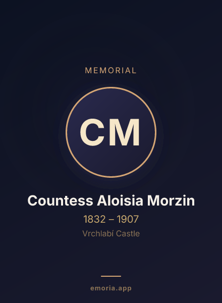 Memorial portrait of Countess Aloisia Morzin