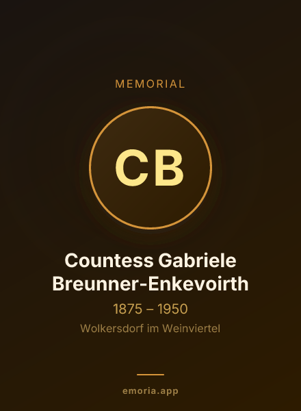 Memorial portrait of Countess Gabriele Breunner-Enkevoirth