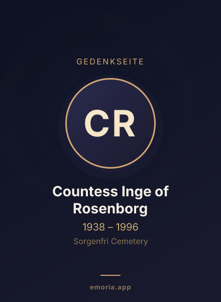 Gedenkportrait von Countess Inge of Rosenborg