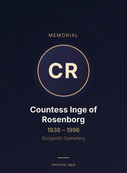 Memorial portrait of Countess Inge of Rosenborg