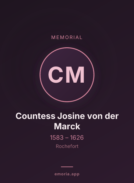 Memorial portrait of Countess Josine von der Marck