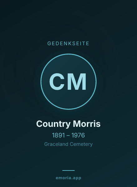 Gedenkportrait von Country Morris