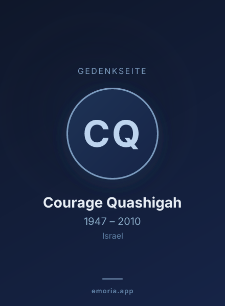 Gedenkportrait von Courage Quashigah