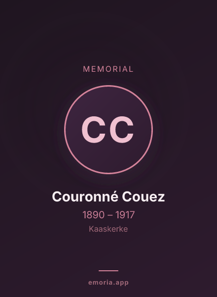 Memorial portrait of Couronné Couez