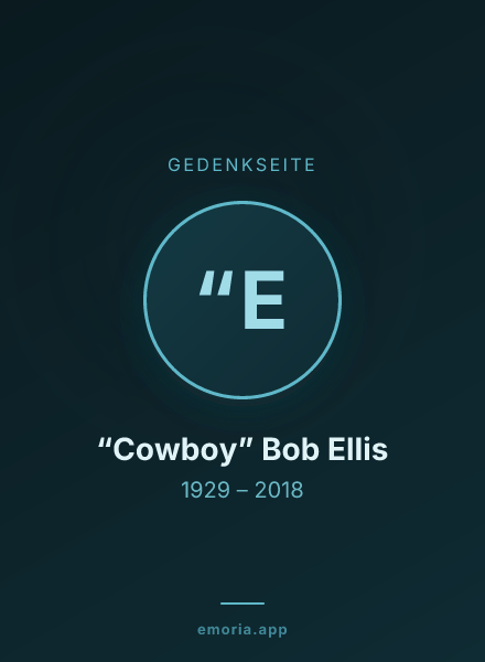 Gedenkportrait von “Cowboy” Bob Ellis