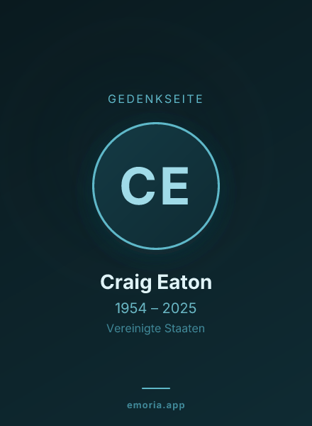 Gedenkportrait von Craig Eaton