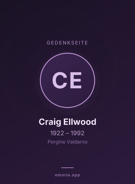 Gedenkportrait von Craig Ellwood