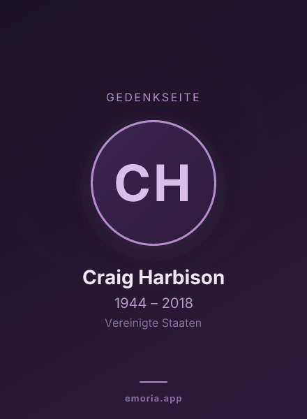 Gedenkportrait von Craig Harbison