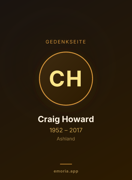 Gedenkportrait von Craig Howard