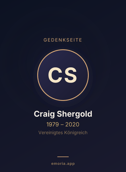 Gedenkportrait von Craig Shergold