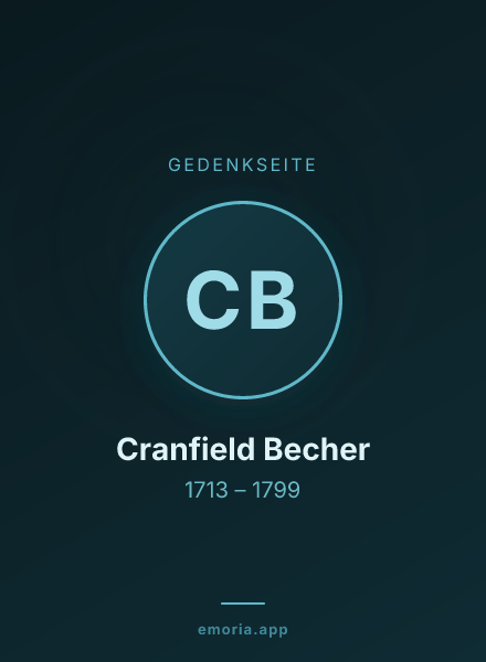 Gedenkportrait von Cranfield Becher