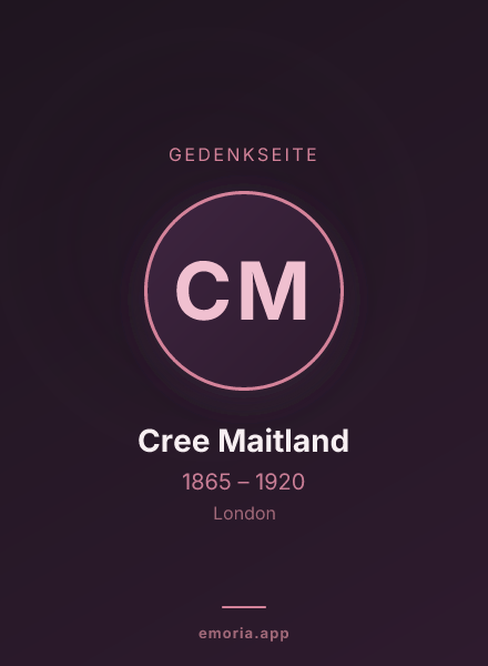 Gedenkportrait von Cree Maitland