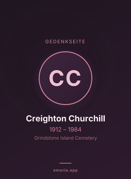 Gedenkportrait von Creighton Churchill