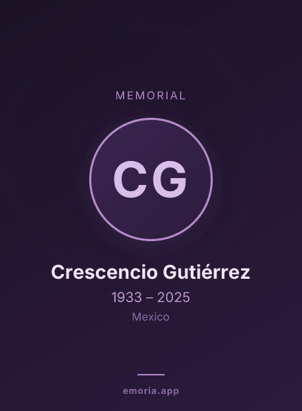 Memorial portrait of Crescencio Gutiérrez