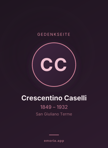 Gedenkportrait von Crescentino Caselli