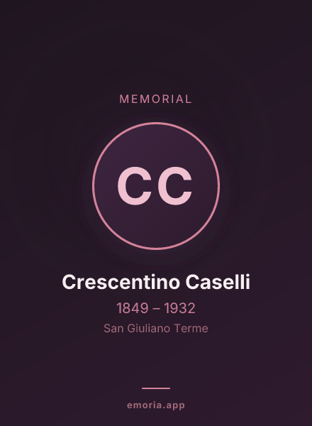 Memorial portrait of Crescentino Caselli