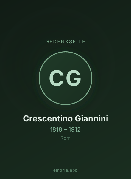 Gedenkportrait von Crescentino Giannini