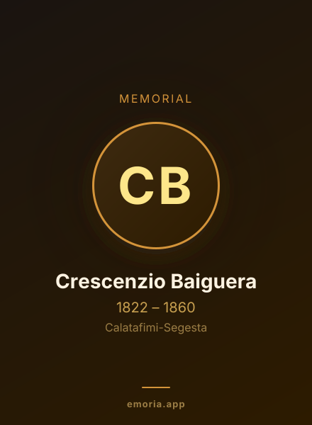 Memorial portrait of Crescenzio Baiguera