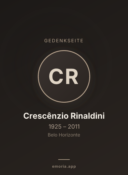 Gedenkportrait von Crescênzio Rinaldini