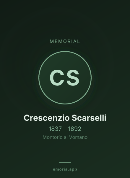 Memorial portrait of Crescenzio Scarselli