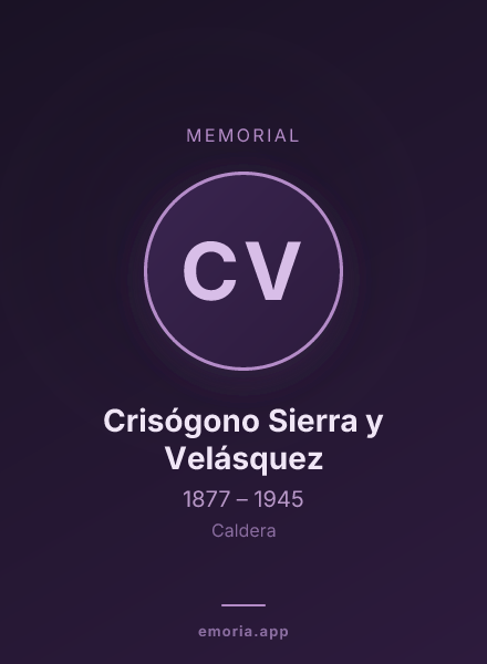 Memorial portrait of Crisógono Sierra y Velásquez