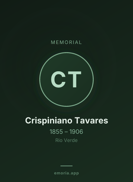 Memorial portrait of Crispiniano Tavares
