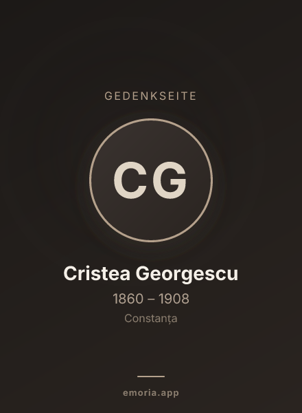 Gedenkportrait von Cristea Georgescu
