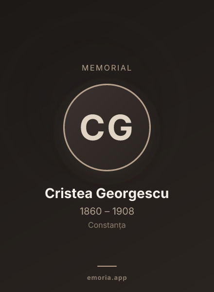 Memorial portrait of Cristea Georgescu