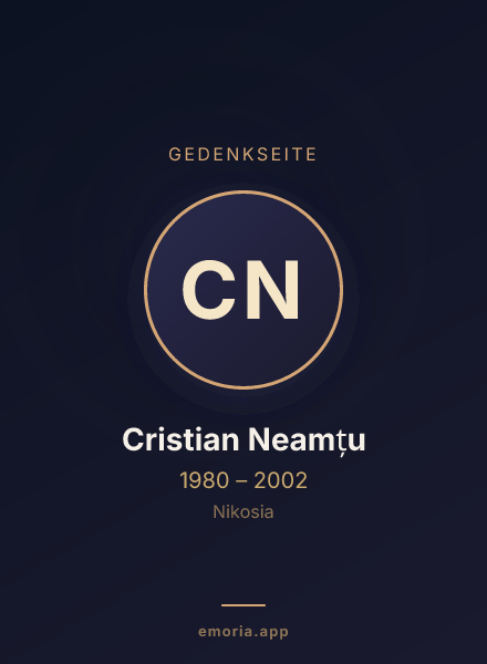 Gedenkportrait von Cristian Neamțu