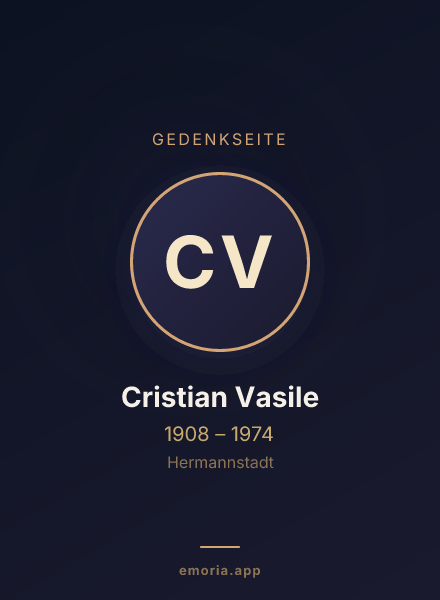 Gedenkportrait von Cristian Vasile