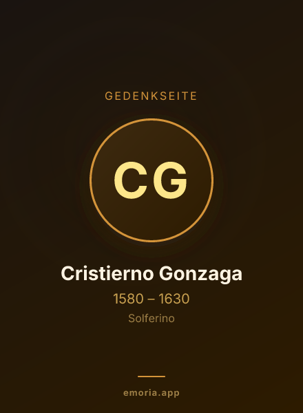 Gedenkportrait von Cristierno Gonzaga