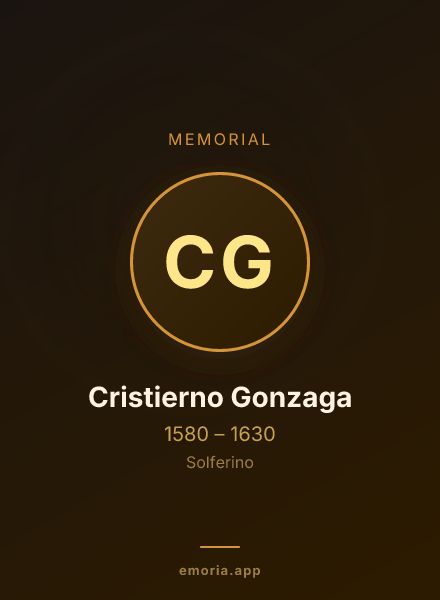 Memorial portrait of Cristierno Gonzaga
