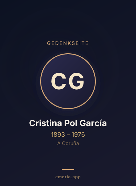 Gedenkportrait von Cristina Pol García
