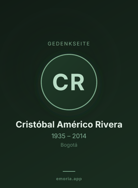 Gedenkportrait von Cristóbal Américo Rivera