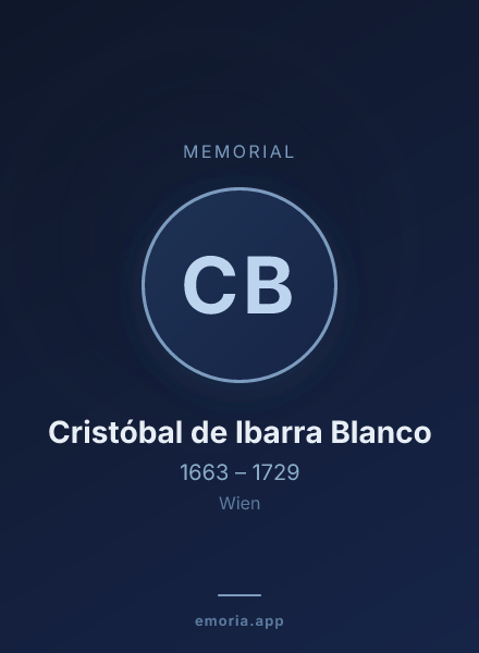 Memorial portrait of Cristóbal de Ibarra Blanco