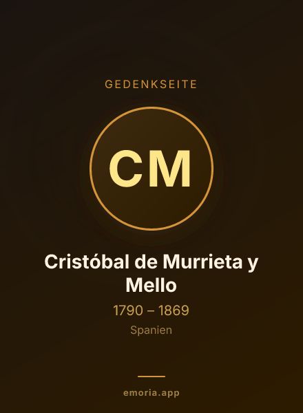 Gedenkportrait von Cristóbal de Murrieta y Mello