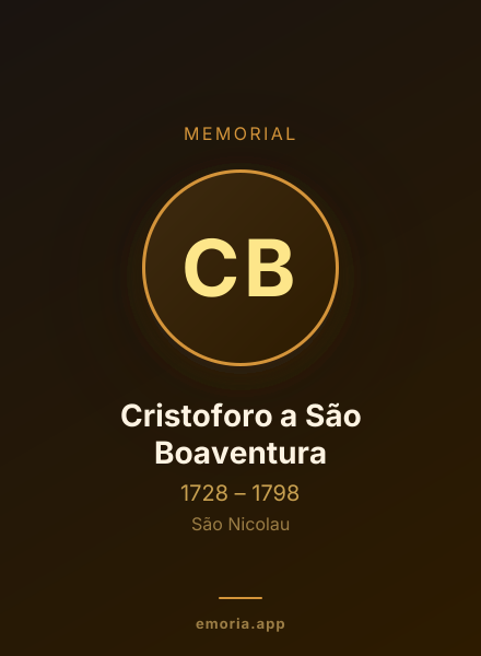 Memorial portrait of Cristoforo a São Boaventura