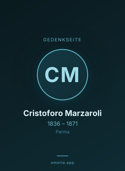 Gedenkportrait von Cristoforo Marzaroli