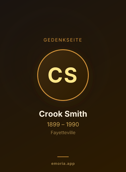 Gedenkportrait von Crook Smith