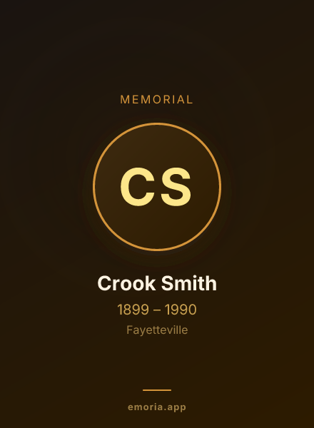 Memorial portrait of Crook Smith