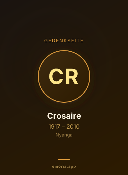Gedenkportrait von Crosaire