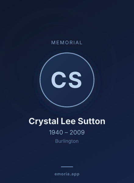 Memorial portrait of Crystal Lee Sutton